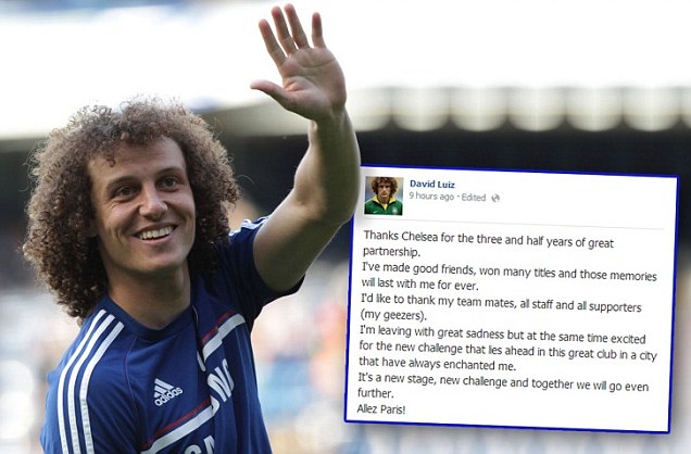 David Luiz Hengkang ke PSG 